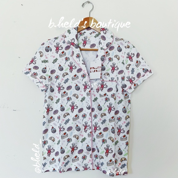 Roller Rabbit Sweet Dreams Polo Pajamas in Rainbow Size XS Brand New NWT - Picture 3 of 14